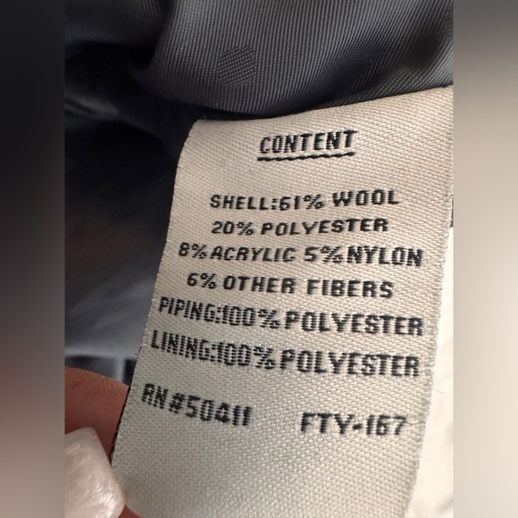 jessica simpson XS wool long black coat oversized collar fully lined - Picture 15 of 17